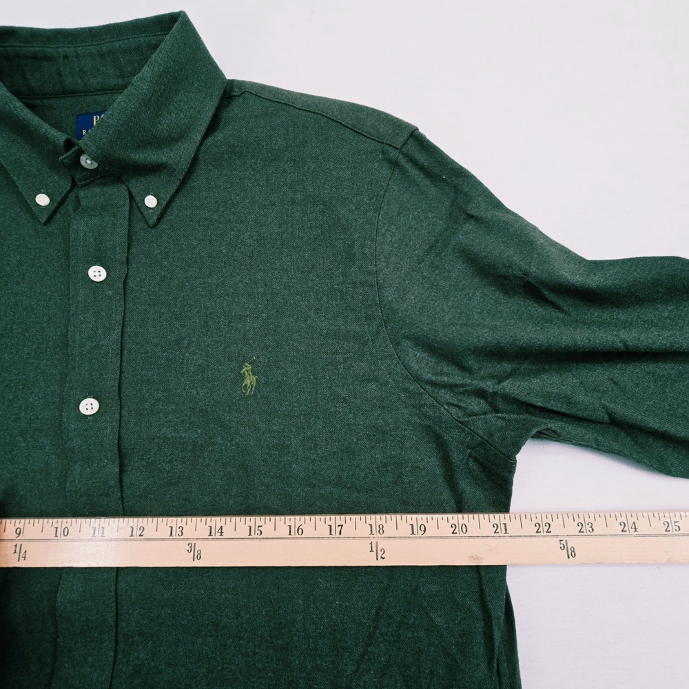 Polo Ralph Lauren Classic Fit Performance Mens M Forest Green Brushed Cotton
